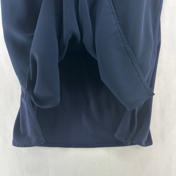 Michael Kors Tank Top Womens Size M Tunic Layered V-Neck Sleeveless Shell Blue - Picture 7 of 11